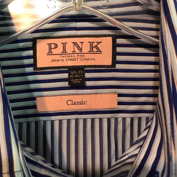 Thomas Pink Mens Button Down 16 1/2” - Picture 5 of 7